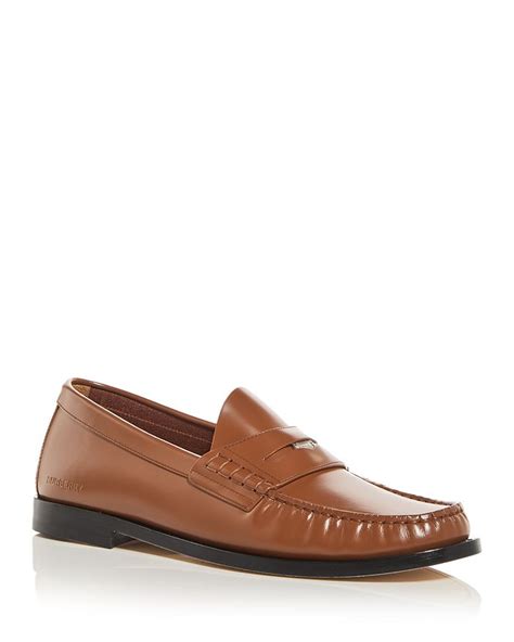 moc toe platform leather burberry shoe|burberry leather shoes.